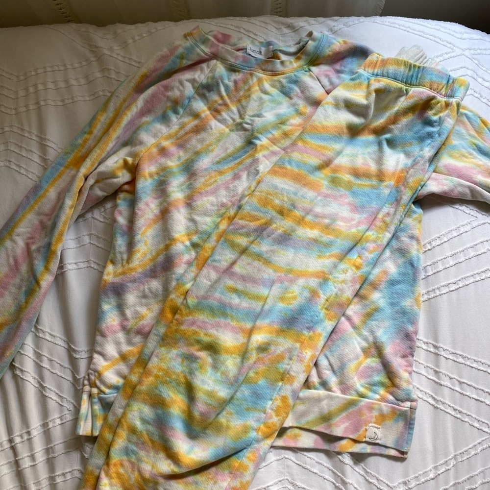 tie dye sweat set